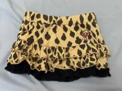 HYSTERIC GLAMOURヒスミニ　ヒョウ柄フリルスカート110cm