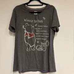Winnie The Pooh グレー 半袖Tシャツ