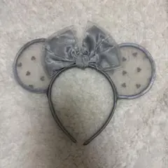 ディズニーランド/ディズニーシー　ミニー　カチューシャ シルバー　レース