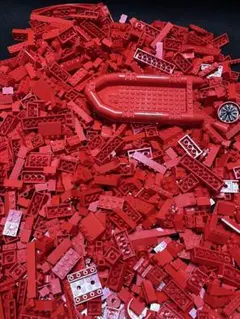 LEGO赤色ブロック約1.5kg ＋ 小物類 まとめ売り LEGO大量