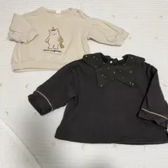 ベビー服　トレーナー　70cm、90cm cottoli