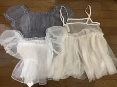 GRL トップス セット（パフスリーブトップス2点、チュールキャミビスチェ１点）のサムネイル