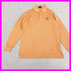 【綺麗】パーリーゲイツ 長袖 ポロシャツ オレンジ