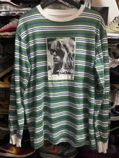 超希少　stussy ローラ　ボーダーロンT Ｌサイズ