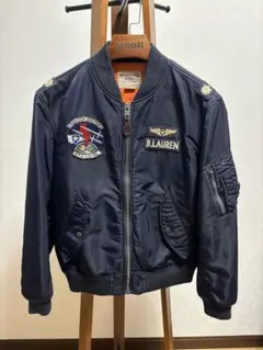 極美品 現行タグ ポロラルフローレン フライトジャケット MA1 ブルゾン POLO RALPH LAUREN ポロ・ラルフローレン リバーシブル フライト