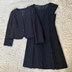 ママスーツ　15号　ワンピース　ノーカラージャケット　大きいサイズ　極美品