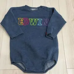 【EDWIN】ロンパース 80 裏起毛