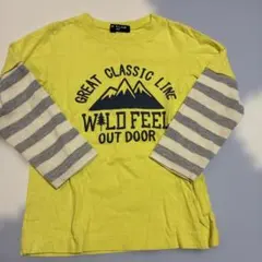 LB CLUB 長袖カットソー 100cm イエロー