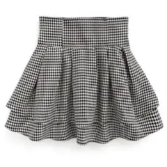 grl インパン裏地付き千鳥柄フレアミニスカート gm773