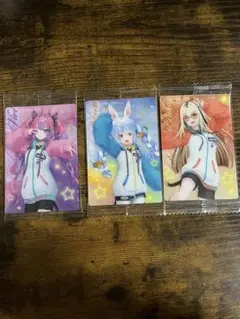 ホロライブ ウエハース 5 綺々羅々ヴィヴィ 虎金妃笑虎 兎田ぺこら 3枚セット