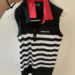 adidas ストライプ ポロシャツ Mサイズ