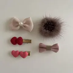 ヘアアクセサリー ヘアクリップ 韓国ヘアクリップ 5個SET