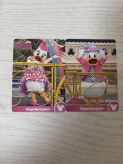 ミニーのファンダーランド ♡ コレクションカード ドナルド デイジー