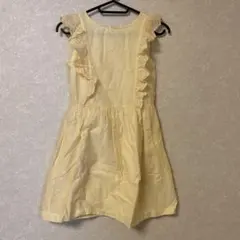 GAP kids ノースリーブ フリル付き 黄色 ワンピース 130