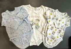 【美品‼︎】PEANUTSボディスーツ3点セット 70cm