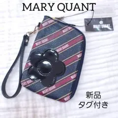 MARY QUANT バイアスレジメンタルデイジー　ポーチ 新品 タグ付き