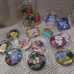 BT 21 　BTS　ラバーストラップ 　缶バッジ　くら寿司　16個セット