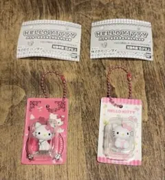 キティ パッケージミニチュアコレクション ガチャガチャ 2点セット