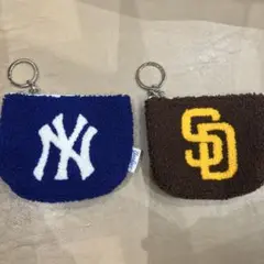 ヤンキース・パドレス ロゴポーチ キーホルダー付き