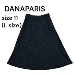 ダナパリ　ウールフレアスカート　ラメ　ミモレ丈　レディース　11 L 2726のサムネイル