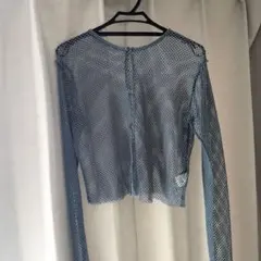 Kastane メッシュカーディガン