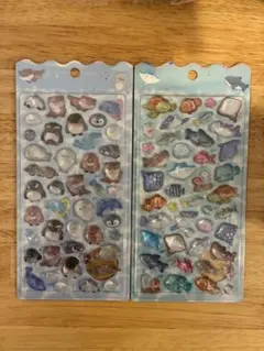 正規品】水族館限定 なみなみ ボンボンドロップシール 4種セット