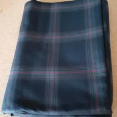 先染めチェック柄ブラック2m