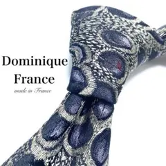 ドミニクフランス ネクタイ ポードゥソワ 定価6.3万 ネイビー 超希少