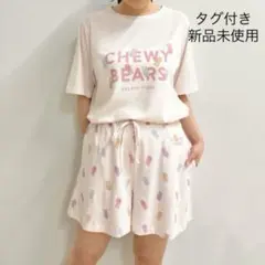 ジェラートピケ　チューイーベアワンポイントTシャツ＆ショートパンツ　上下セット