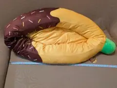 【新品未使用】　BIG チョコバナナ クッションベッド ペットベッド　犬　猫