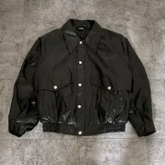 Y2K Archive Faux Leather Bomber Jacket