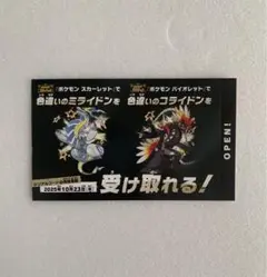 未使用 ポケモンSV 色違い ミライドン コライドン ポケットモンスター