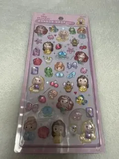ディズニープリンセス　ボンボンドロップシール