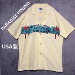 PARADISE FOUND USA製　ハワイアンシャツ　アロハシャツ　Lのサムネイル