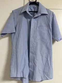 メンズ　青色 半袖シャツ Mサイズ