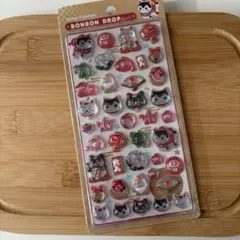 国内正規品　ボンボンドロップシール　和柄　猫