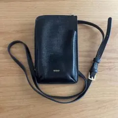 nouer ヌエール　スマホショルダーバッグ　ウォレット　黒