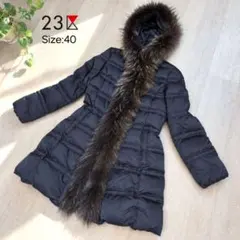 豪華✨23区 2way リアルファー ロングダウンコート Aライン 洗える