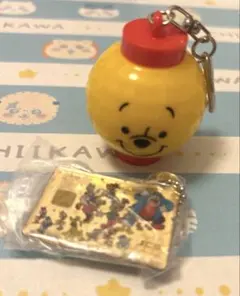 プーさん キーホルダーとミニチュアカードセット