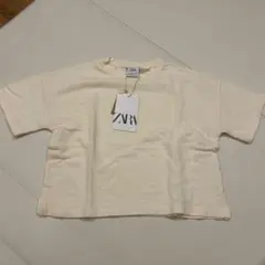 新品✨ZARA kids Tシャツ　クリーム色
