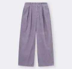 コーデュロイワイドパンツ