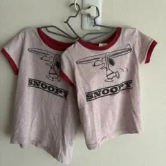 デニムダンガリー　130 110 SNOOPY スヌーピー Tシャツ 2枚セット