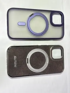 iPhone15用　ケース　リング付き　magsafe