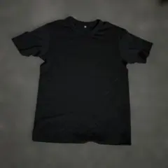 GU クルーネックTシャツ ブラック S