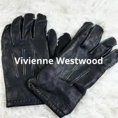 Vivienne Westwood オーブ型押し マルチカラー レザー 手袋