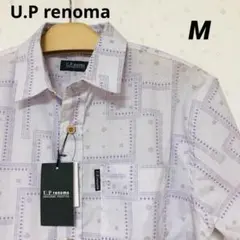 U.P renoma メンズ　総柄シャツ　Mサイズ　パープルのサムネイル