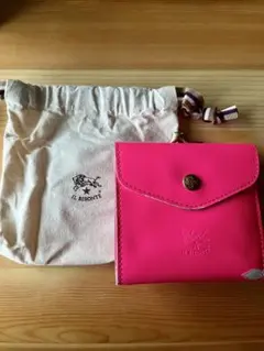 ピンク 折り財布