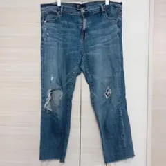 GAP GIRLFRIEND レディース デニム 16/33 ダメージ加工