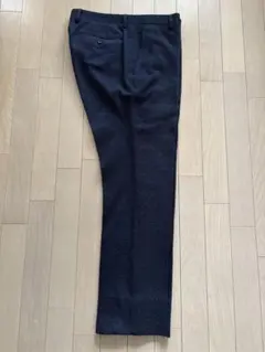 メンズ ノータック スラックス サイドポケット付き