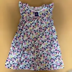 ミキハウス 花柄 ノースリーブワンピース 130cm